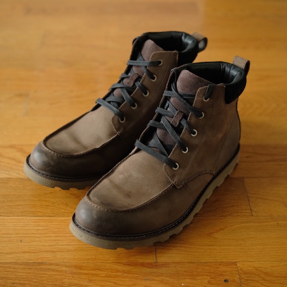 Sorel Waterproof Moc Toe Leather Chukka Boots Brown Lug Sole Mens 13 Outdoors - Picture 2 of 9